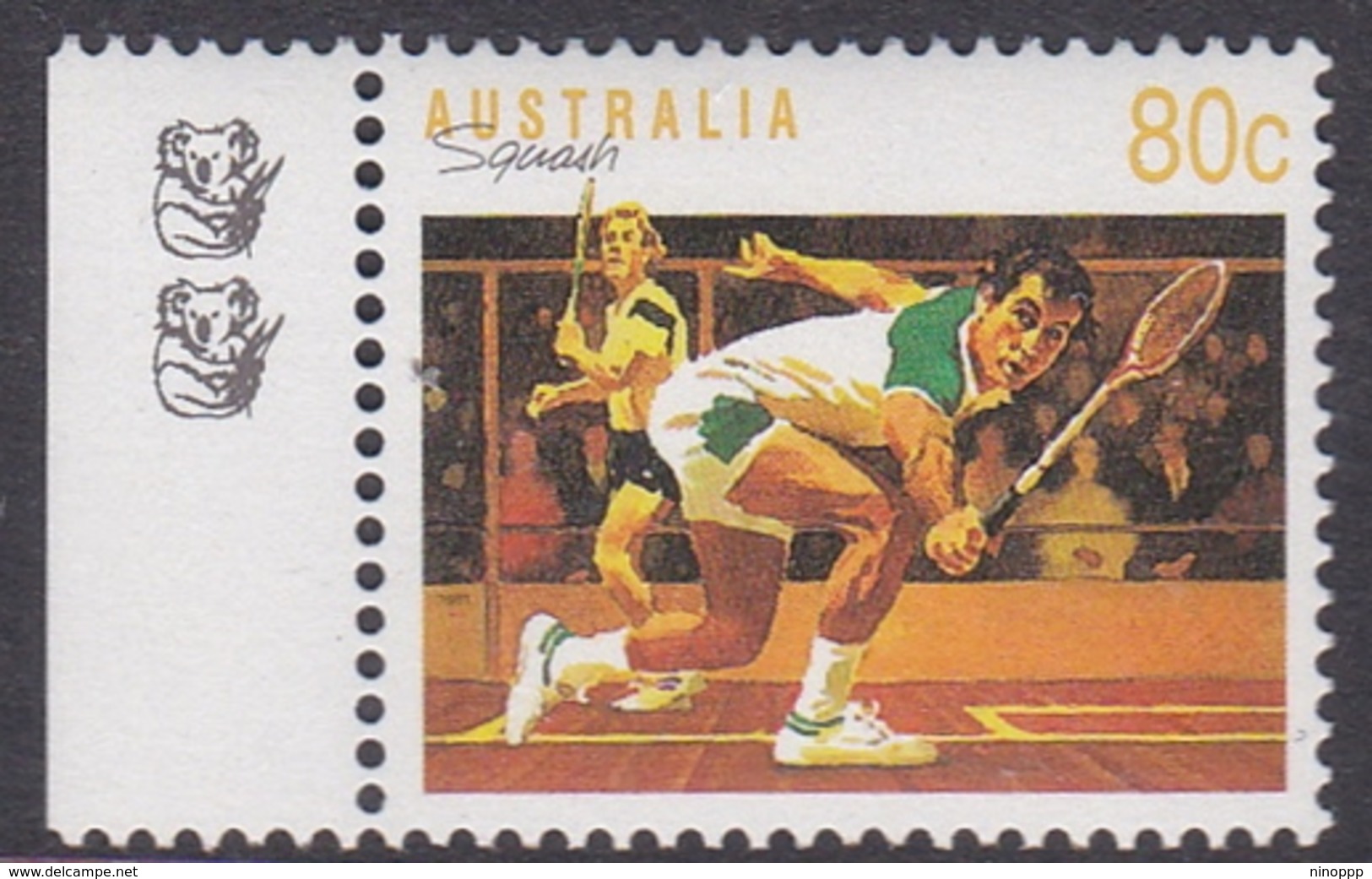 Australia ASC 1309b 1991 Sports 80c Squash 2 Koalas, Mint Never Hinged - Prove & Ristampe