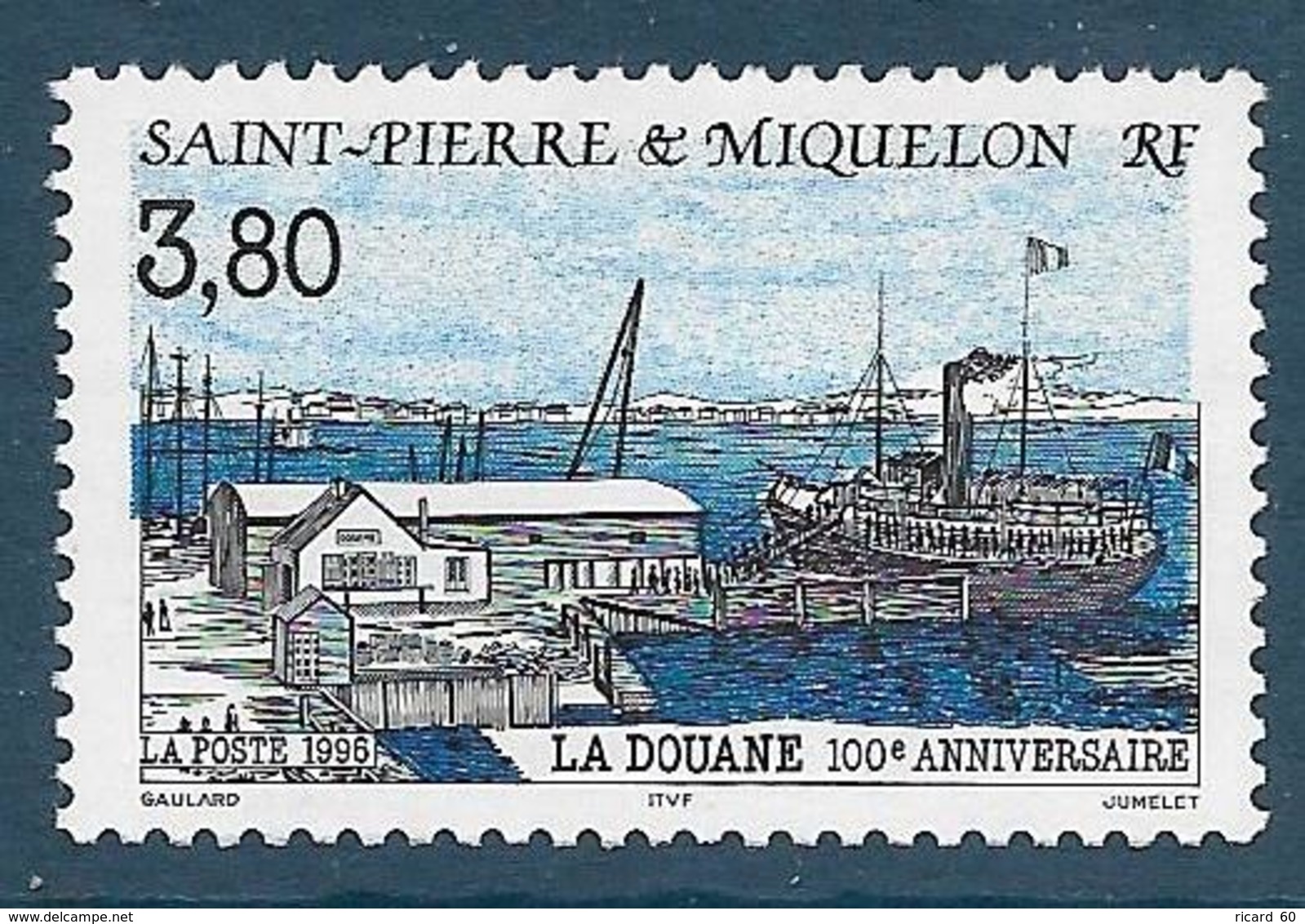 Timbre Neuf** St Pierre Et Miquelon , N °636 Yt , La Douane - Neufs