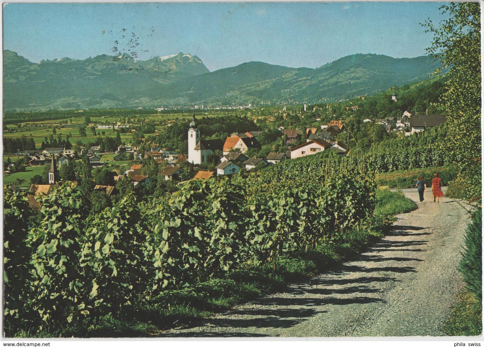 Balgach Im Rheintal Mit Hoher Kasten, Altmann Und Säntis - Photo: Gross - Sonstige & Ohne Zuordnung