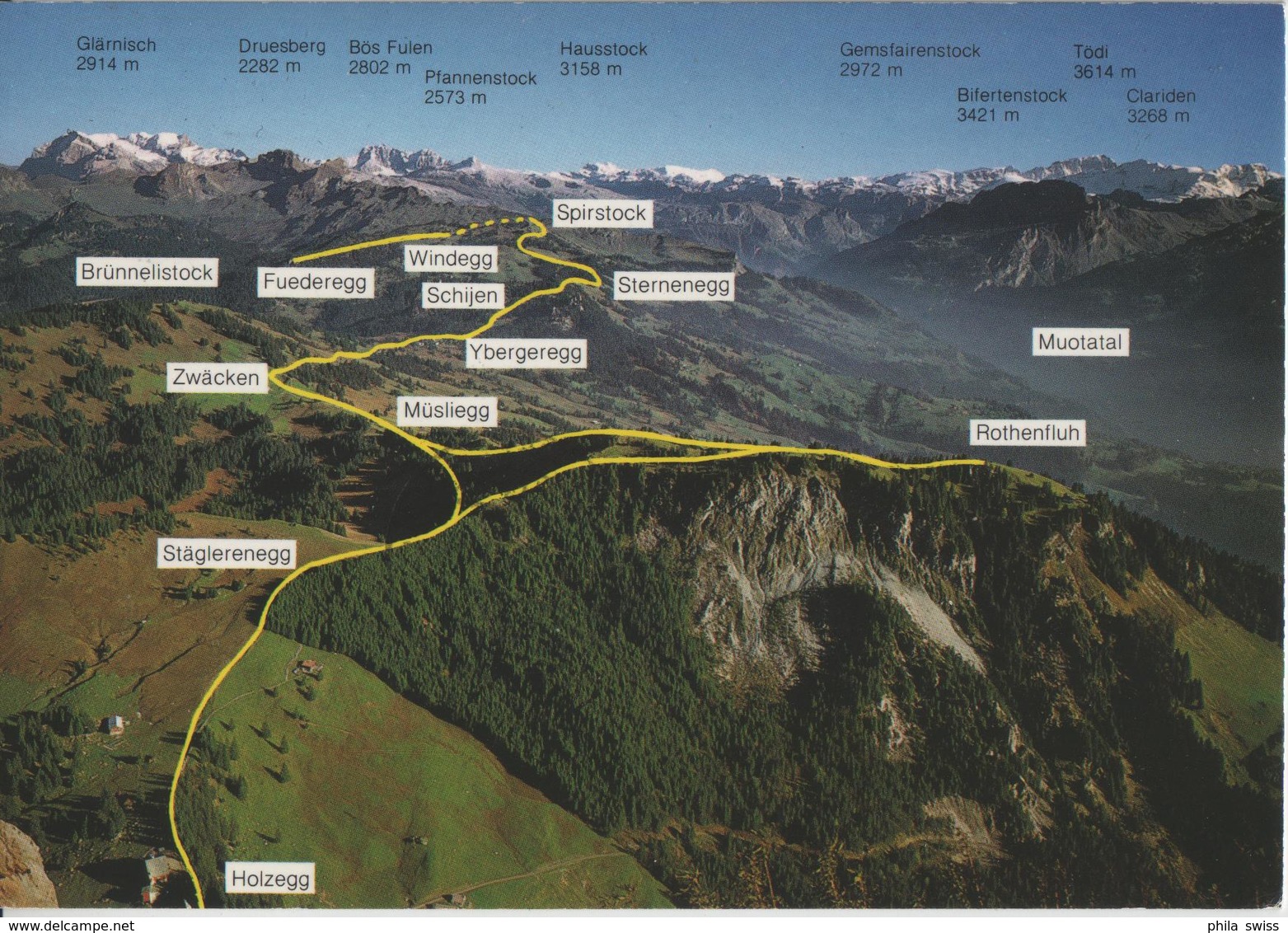 7-Egg-Wanderung - Hoch Ybrig, Yberegg, Holzegg, Spirstock, Brunni Alpthal - Photo: Rud. Suter - Alpthal