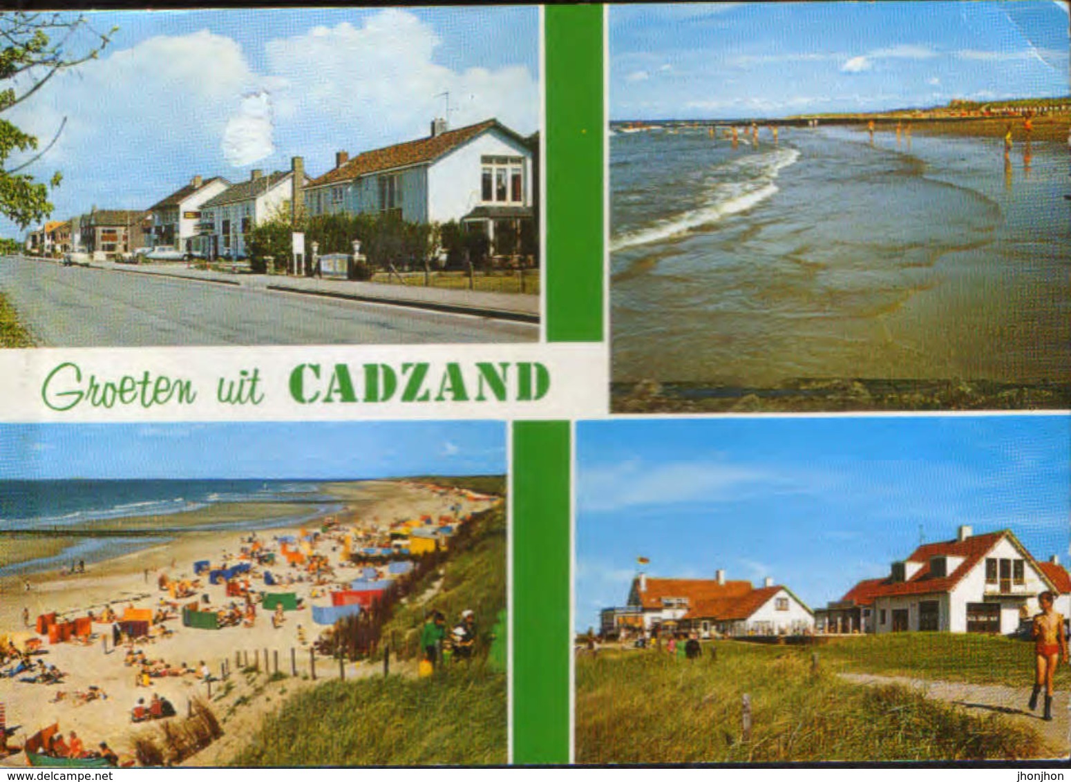 Nederland - Postcard  Used   - Cadzand-Bad  - Collage Of Images - 2/scans - Cadzand