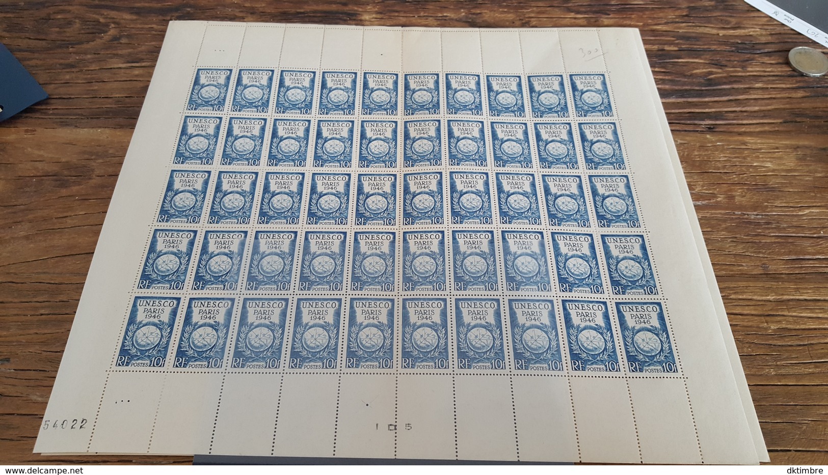 LOT 410078 TIMBRE DE FRANCE NEUF** LUXE FEUILLE N°771 VALEUR 15 EUROS  BLOC - Full Sheets