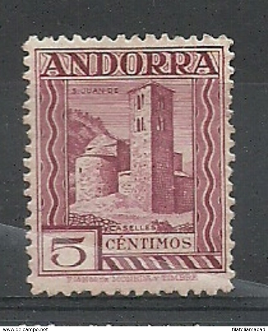 ANDORRA CORREO ESPAÑOL BONITO SELLO Nº 16 CON FIJASELLOS (S.1.C.08.18) - Neufs