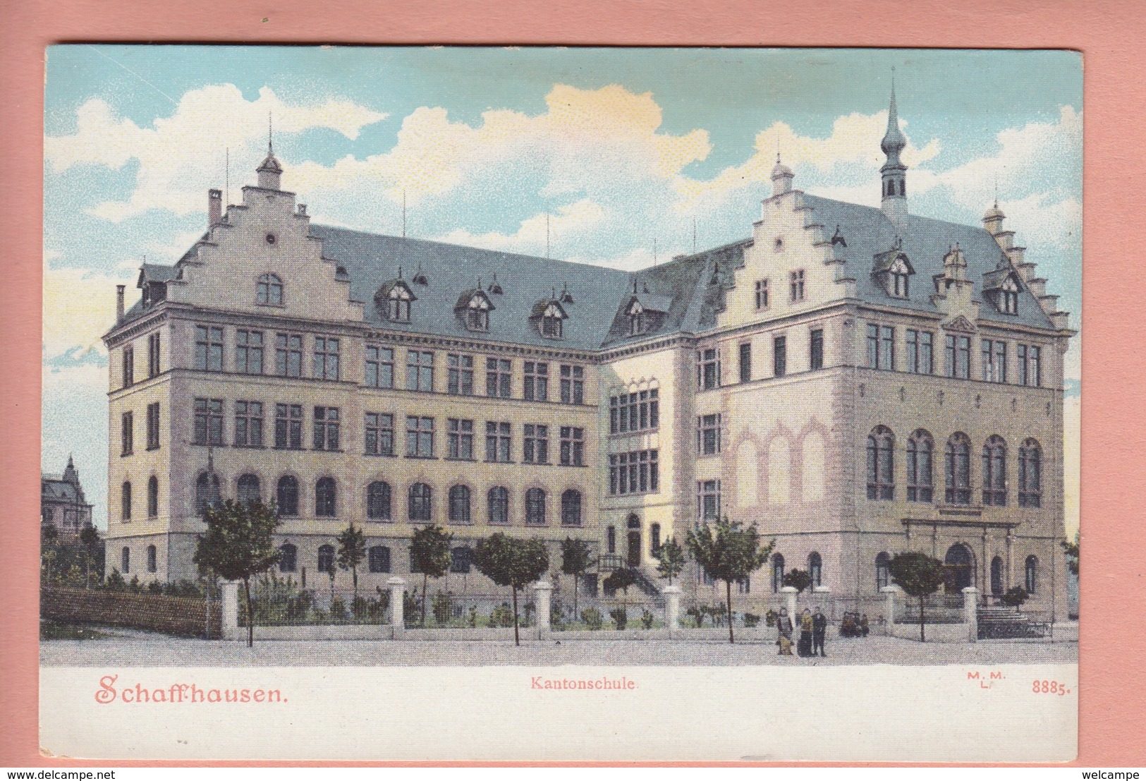 OUDE  POSTKAART ZWITSERLAND - SCHWEIZ -   SCHAFFHAUSEN - SCHULE - 1900'S - Autres & Non Classés