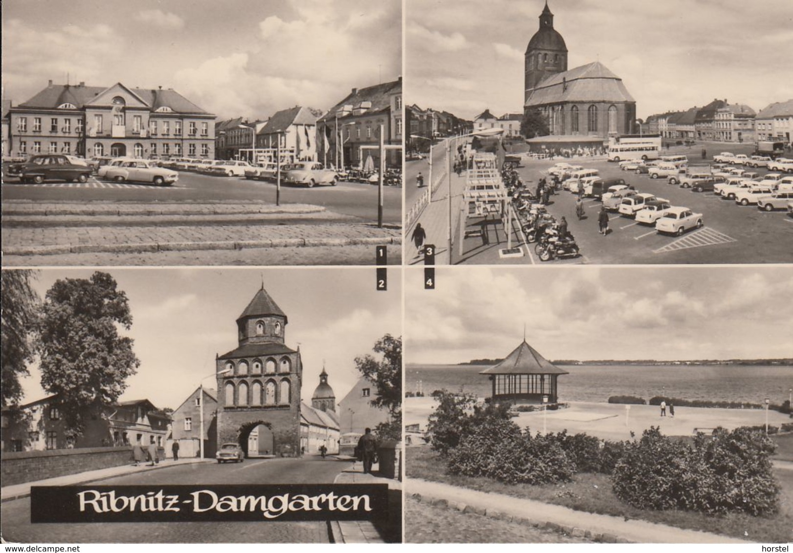 D-18311 Ribnitz- Damgarten - Alte Ansichten - Karl - Marx - Platz - Ribnitz-Damgarten