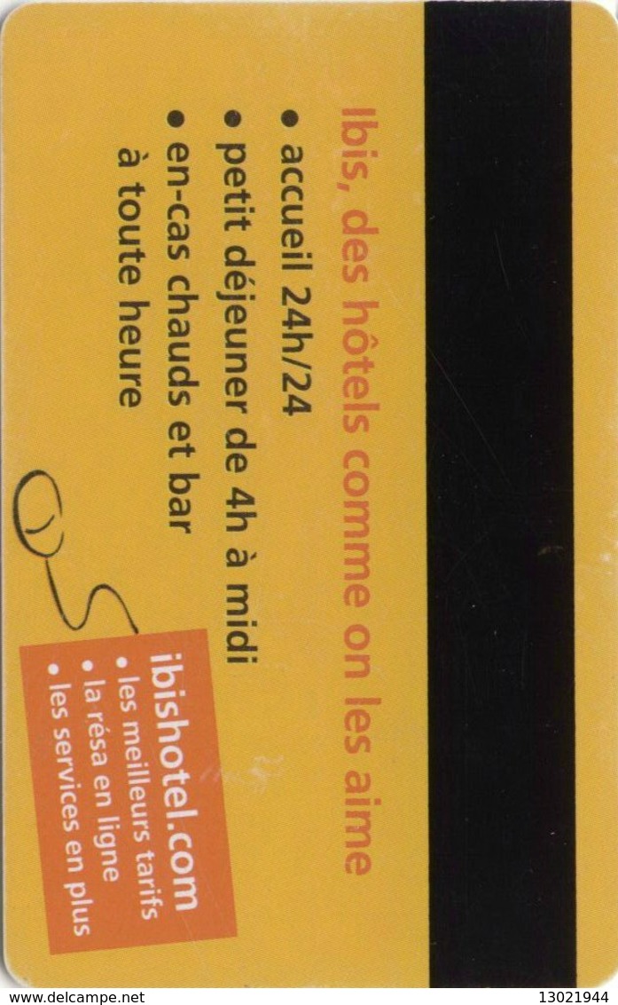 FRANCIA KEY HOTEL -  Ibis Hotel Contrat Satisfaction 15 Minutes  - WITH CLOCK - Hotel Keycards