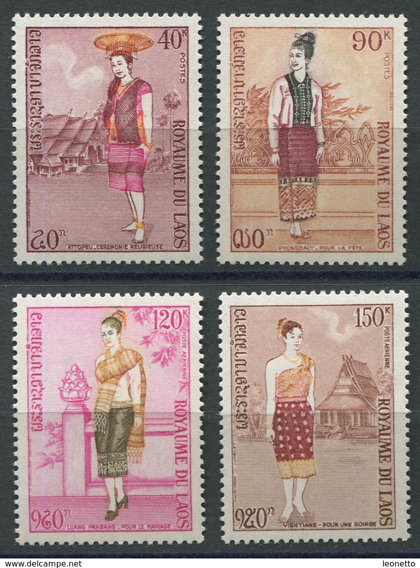 Laos 1973, Trachten, Costume, Dress, Michel 354 - 357, ** (L-69) - Laos