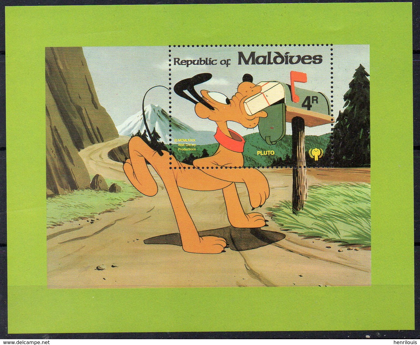 MALDIVES  Timbre Neuf ** De  1979   ( Ref 5525 )   Disney - Pluto - Maldivas (1965-...)