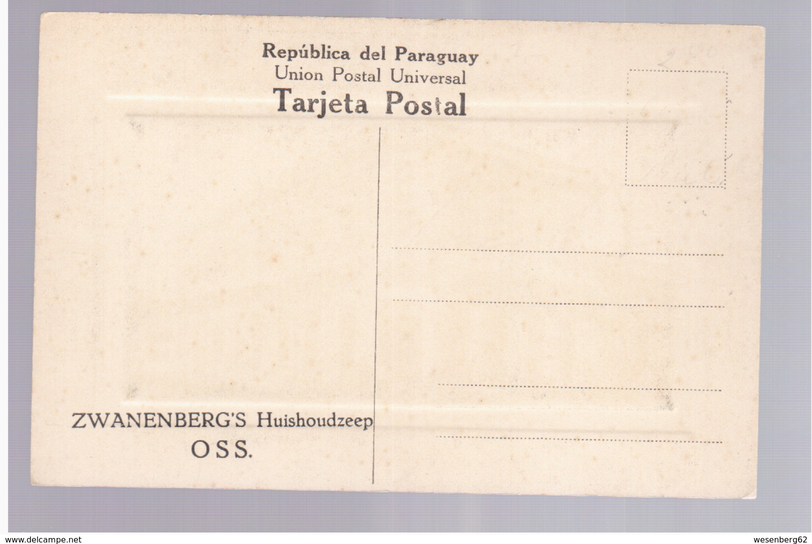 Paraguay Asuncion Colegio Evangelico Ca 1915 OLD POSTCARD 2 Scans - Paraguay