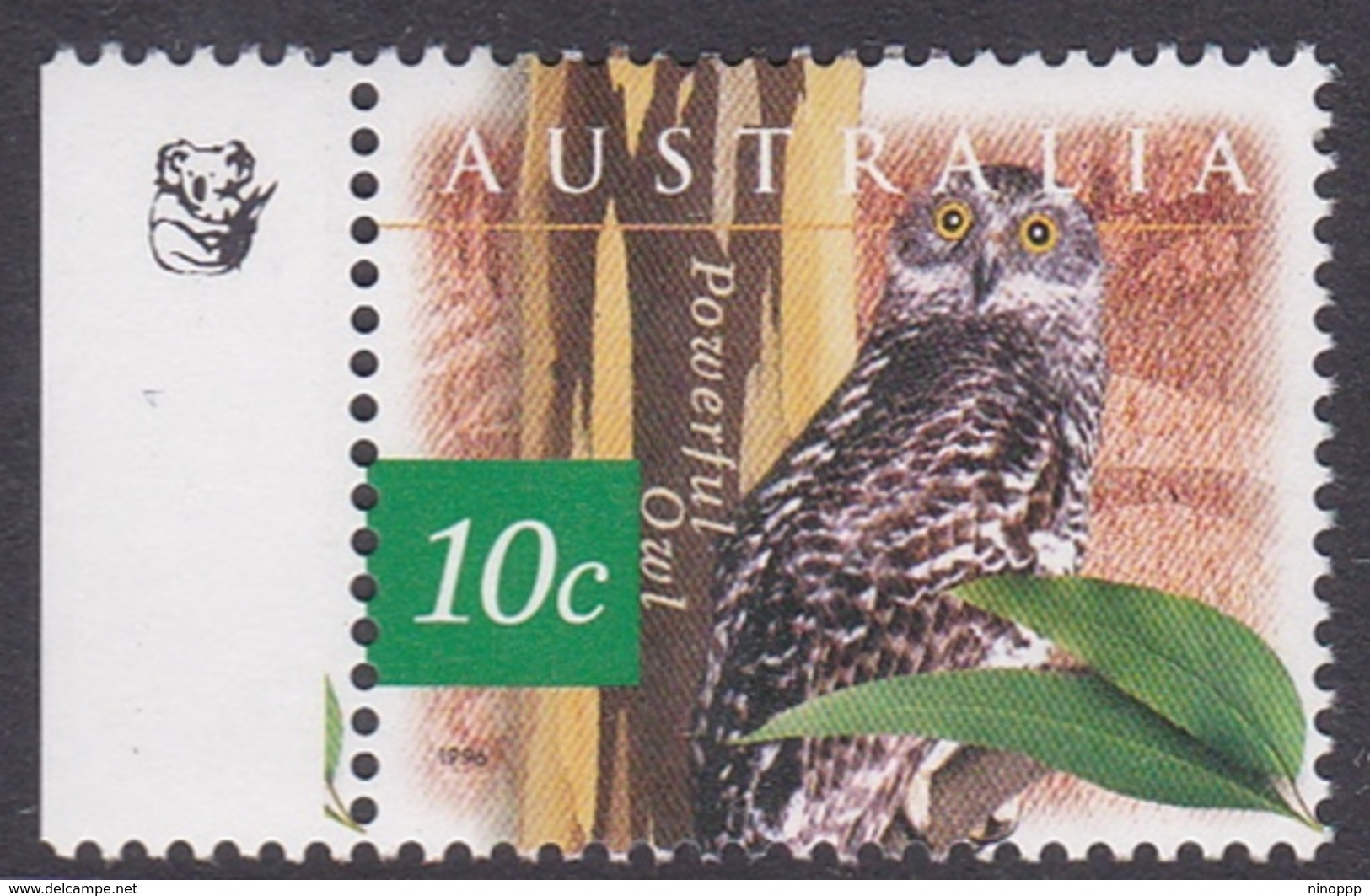 Australia ASC 1561a 1996 Nature Of Australia, 10c Owl 1 Koala, Mint Never Hinged - Proofs & Reprints