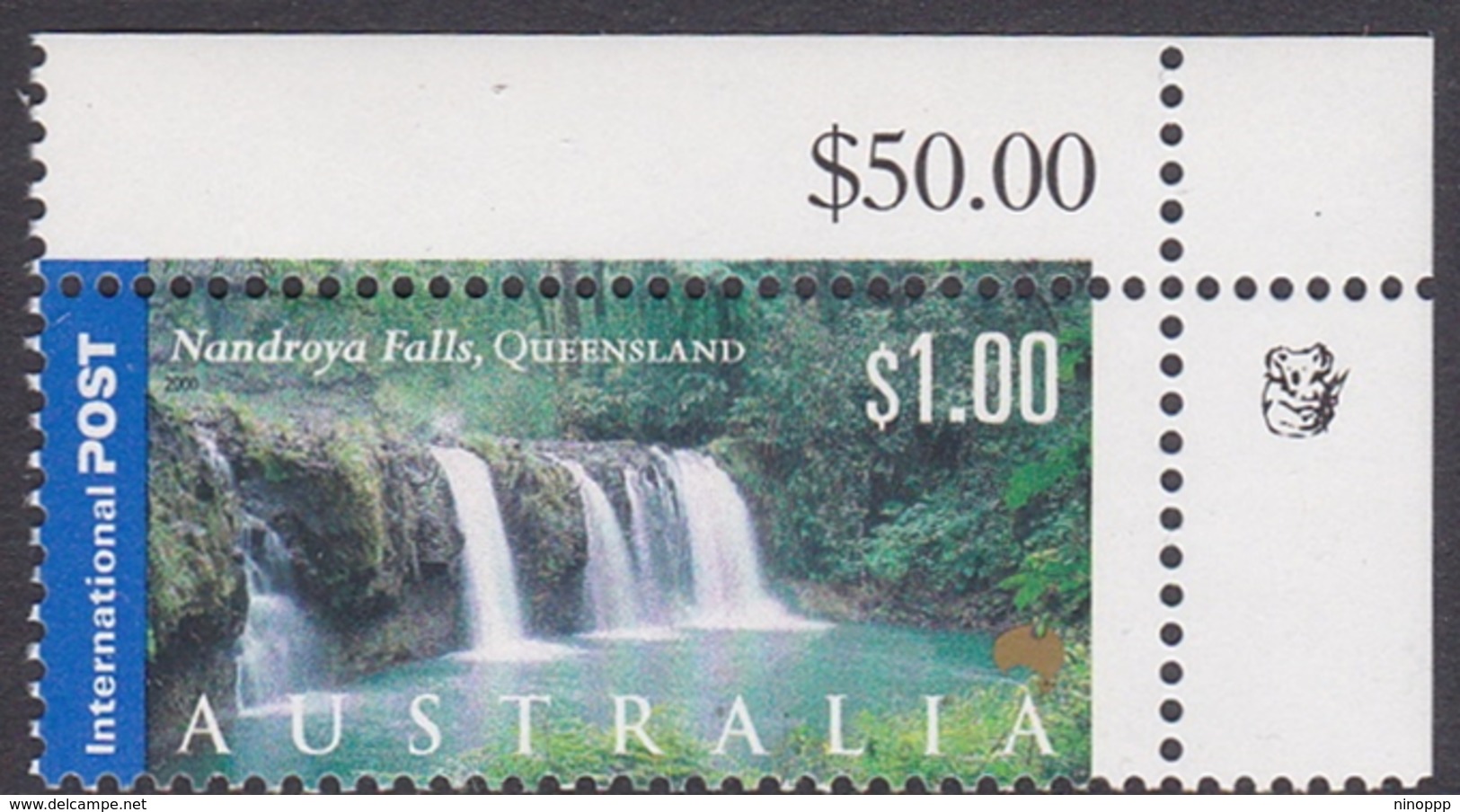 Australia ASC 1835a 2000 Panorama $ 1.00 Nandroya Falls 1 Koala Reprint, Mint Never Hinged - Essais & Réimpressions