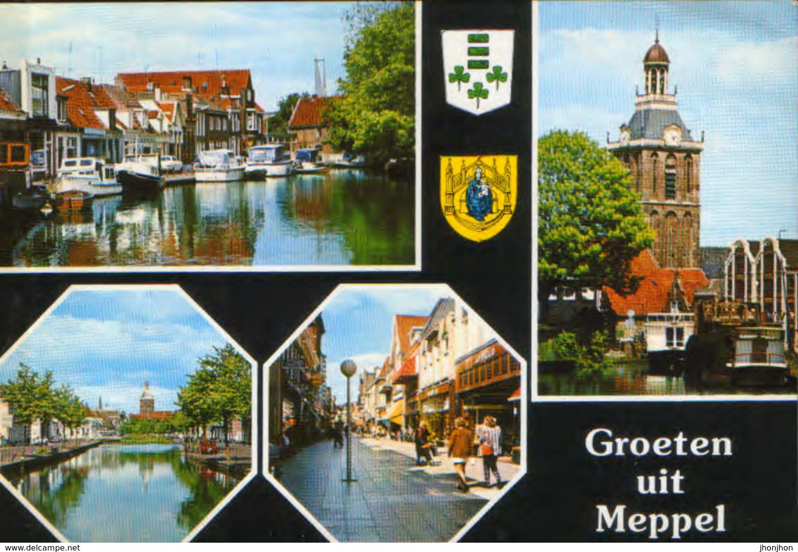 Nederland -  Postcard  Used   -  Meppel - Collage Of Images - 2/scans - Meppel