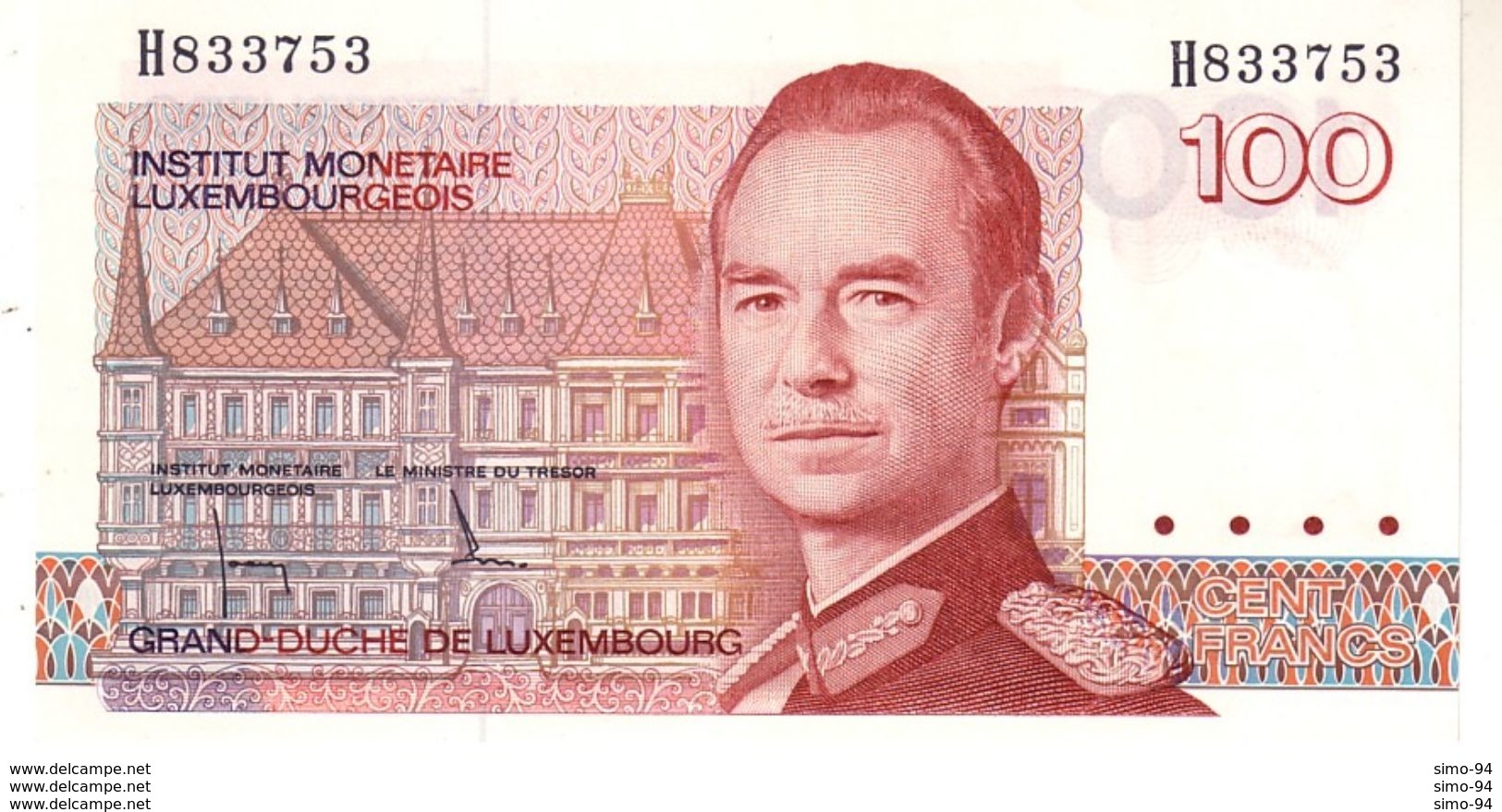 Luxembourg P.58a 100 Francs 1986 Unc - Lussemburgo