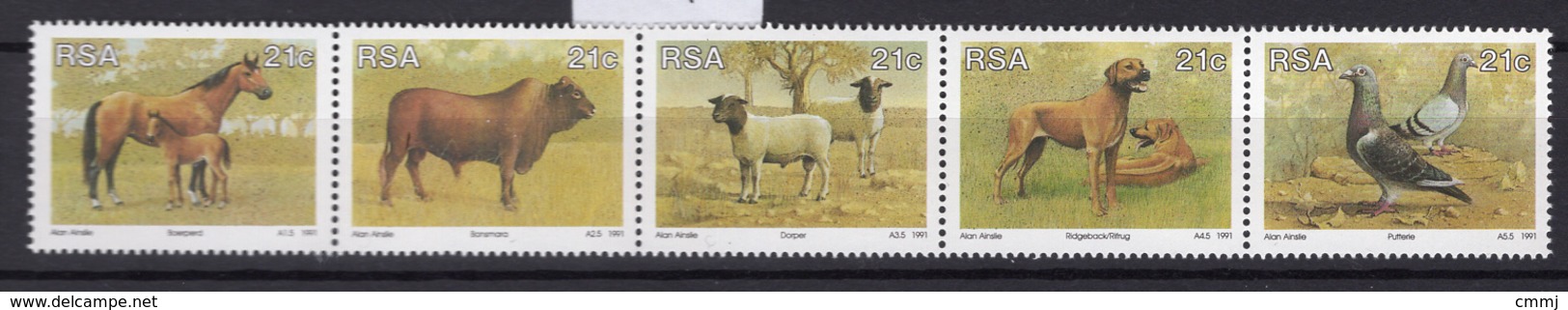 1991 - SOUTH AFRICA -  Mi. Nr. 813/817 - NH - (UP.207.28) - Nuovi