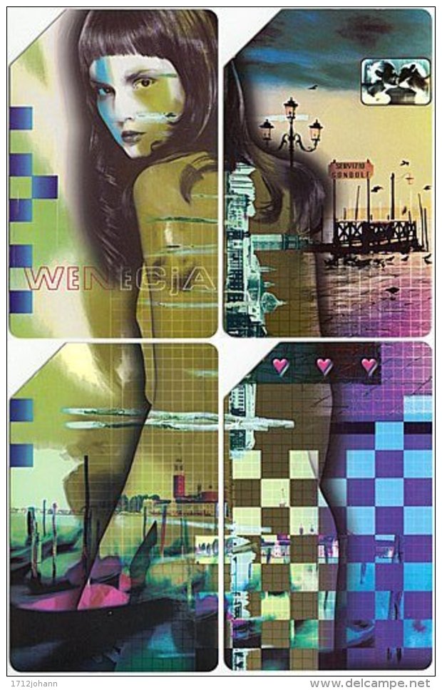 POLAND B-902 Magnetic Telekom - People, Woman (Puzzle 3 Of 4) - Used - Poland