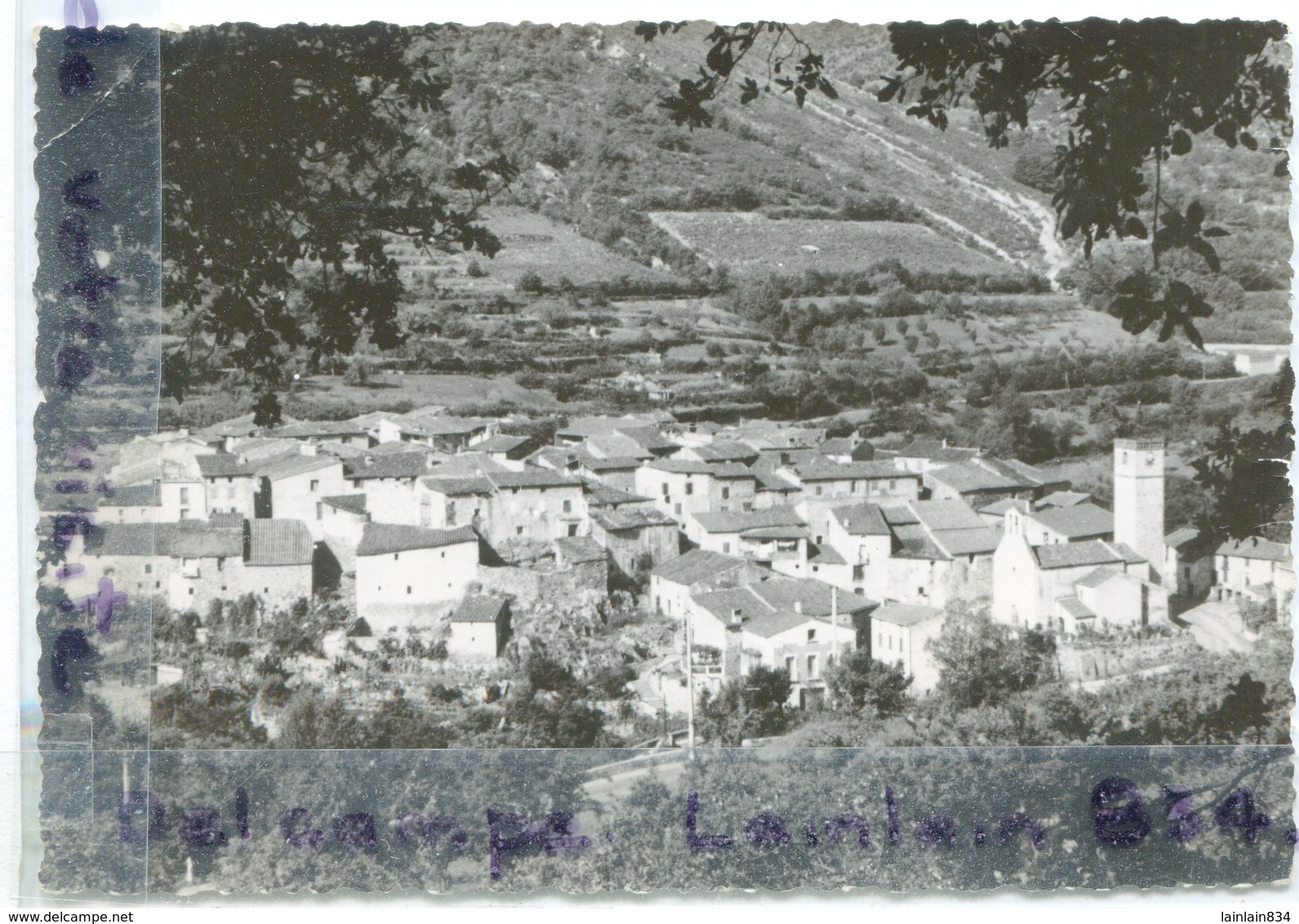 - Campone - Vue Générale, Côté Ouest - ( Pyr. - Or ), Glacée, Cliché Peu Courant, Photo Torrent, écrite, Scans. - Autres & Non Classés