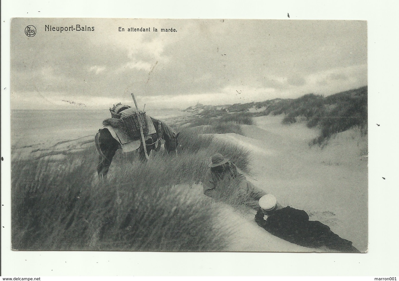 Nieuport-Bains - En Attendant La Marée- Verzonden 1911 - Nieuwpoort