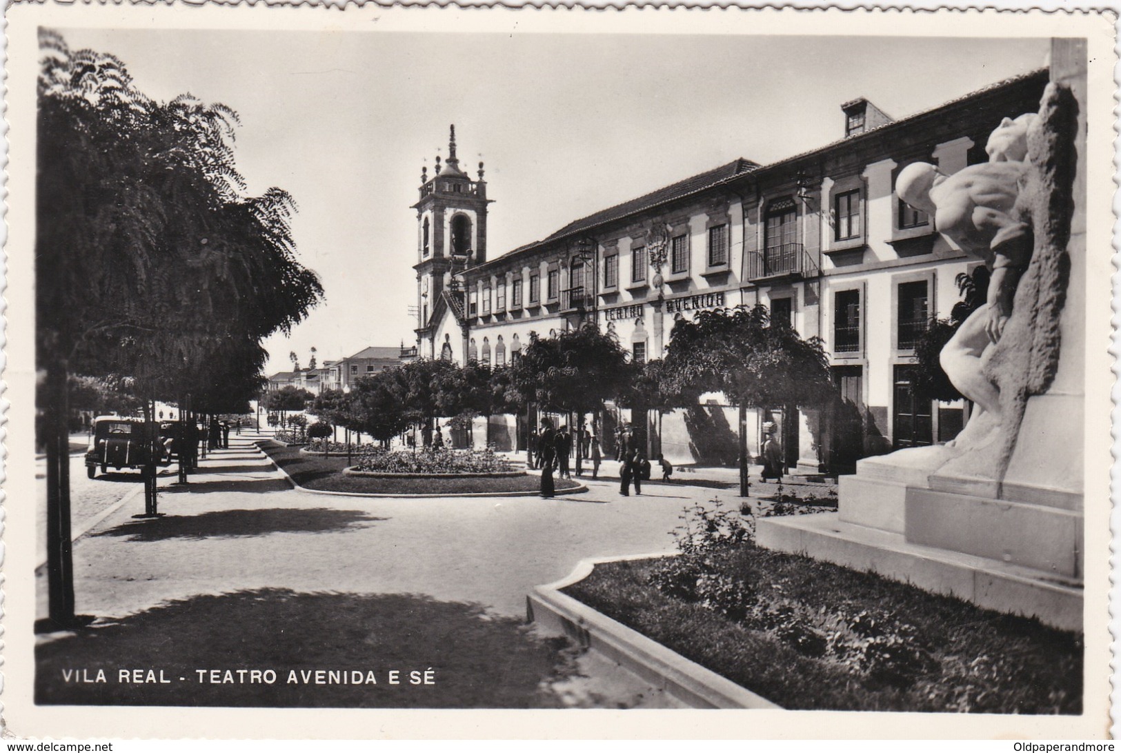 POSTCARD PORTUGAL - VILA REAL - TEATRO AVENIDA E SÉ - Vila Real