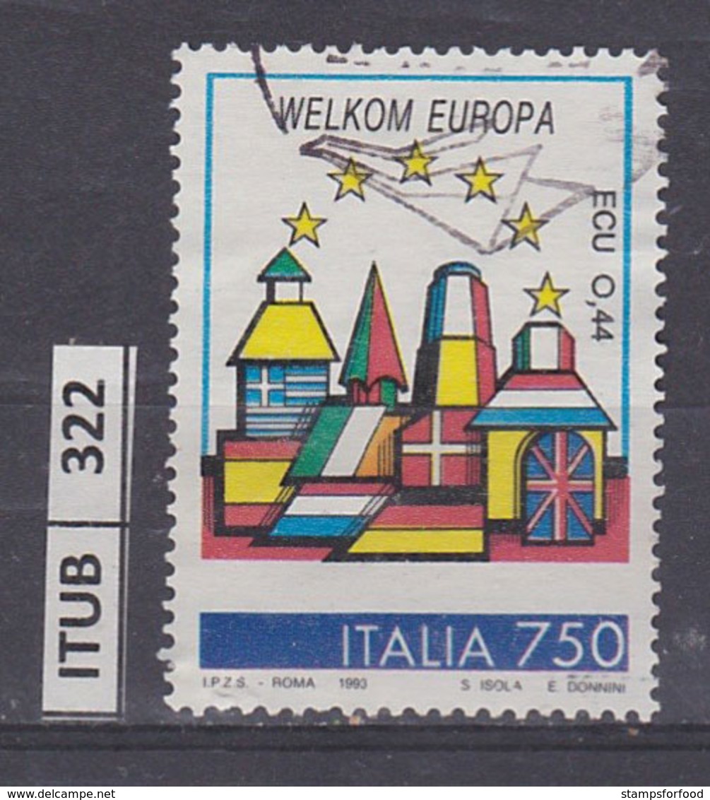 ITALIA REPUBBLICA 1993	Europa Unita Paesi Bassi Usato - 1991-00: Used
