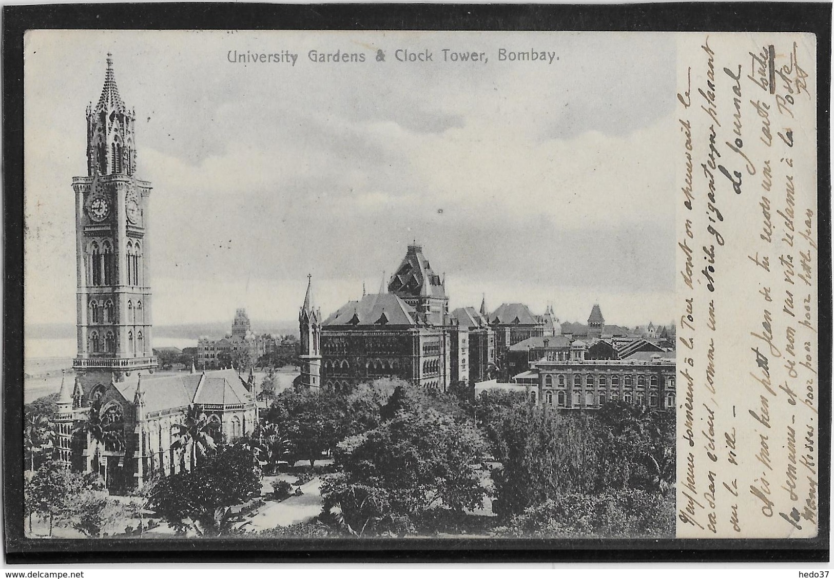 Inde - Bombay - University Gardens & Clock Tower - Inde