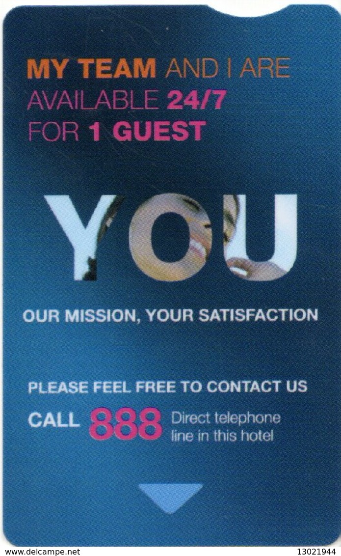 FRANCIA KEY HOTEL  Novotel - You Our Mission, Your Satisfaction - Hotel Keycards