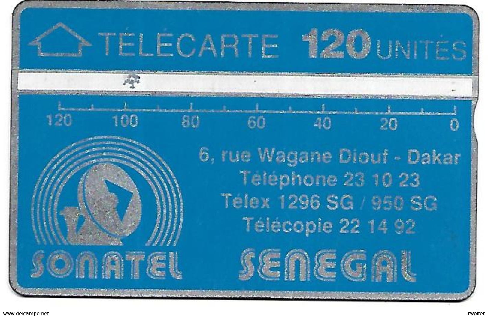 @+ Sénégal - Sonatel 120U - LG N°001A - Ref : SEN-01M-06 - Sénégal