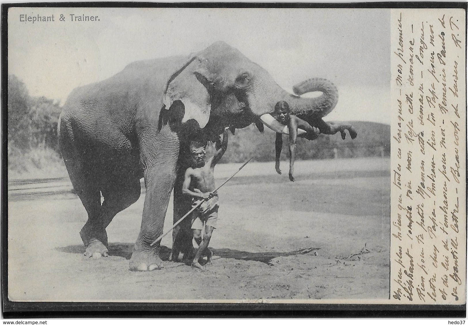 Inde - Elephant & Trainer - Inde