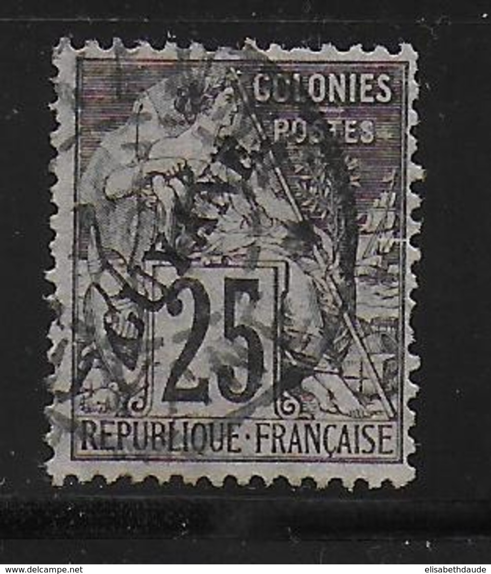 GUYANE - 1892 - YT N° 23 OBLITERE - COTE 2020 = 45 EUR. - Used Stamps