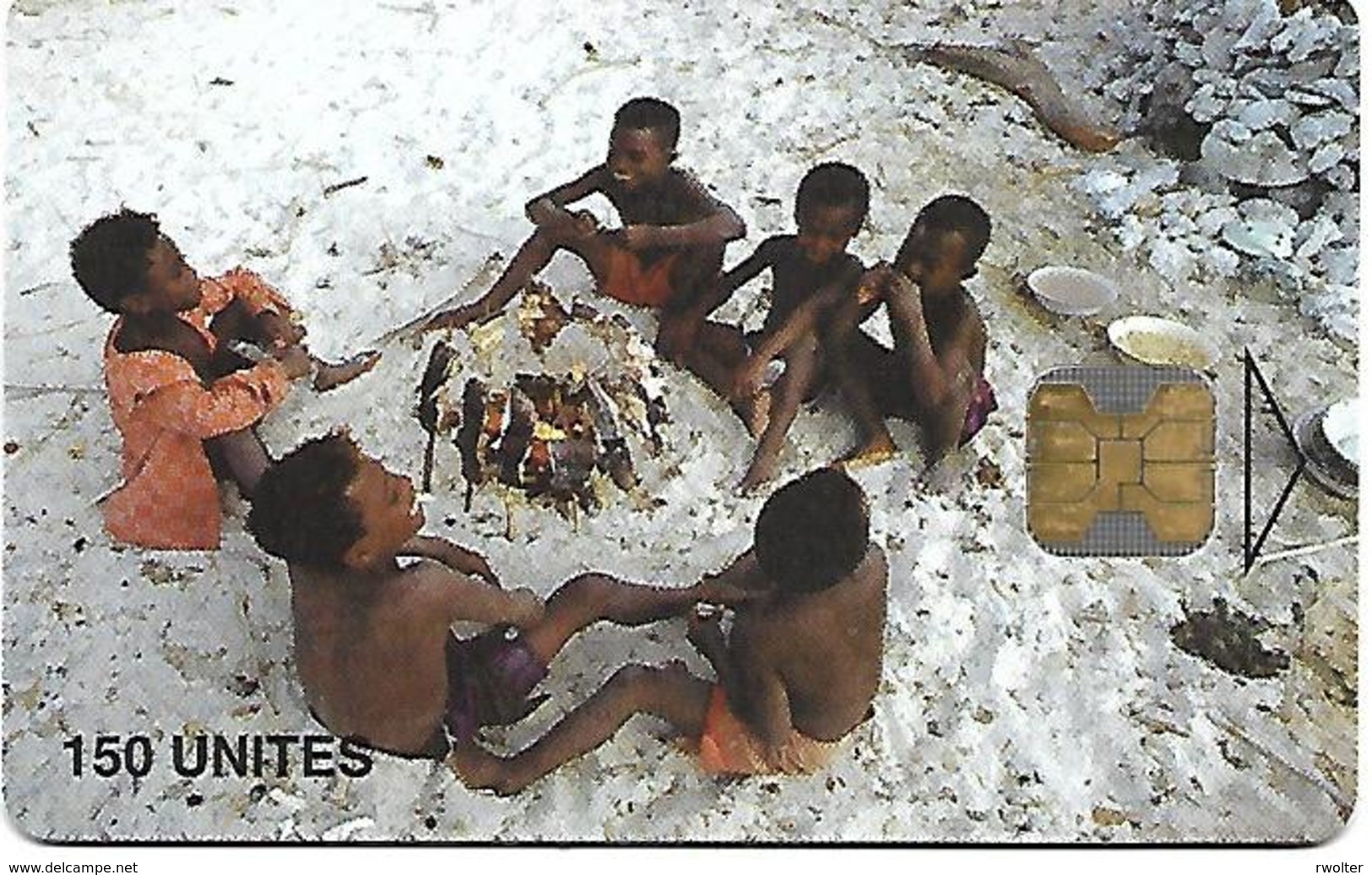 @+ TC De Madagascar : Children Cooking 150U -  OB - 50 000ex ( Ref : MDG-36) - Madagascar