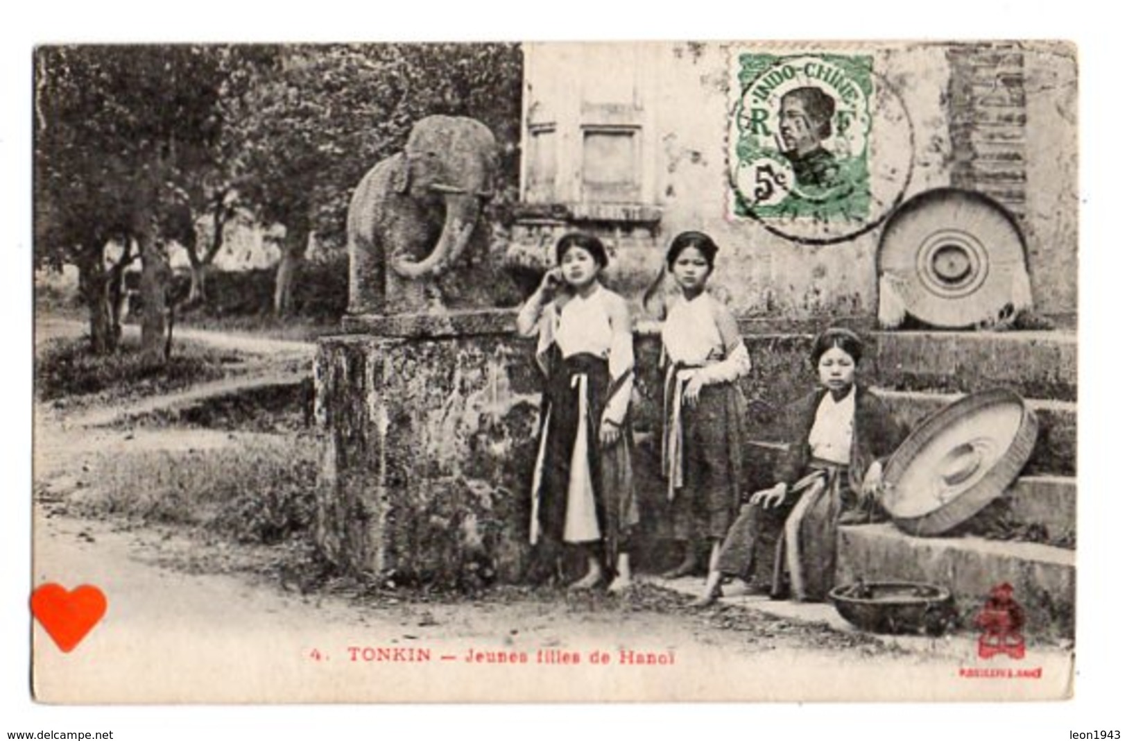 22857-LE-TONKIN-Jeunes Filles De Hanoï---------------animée - Viêt-Nam