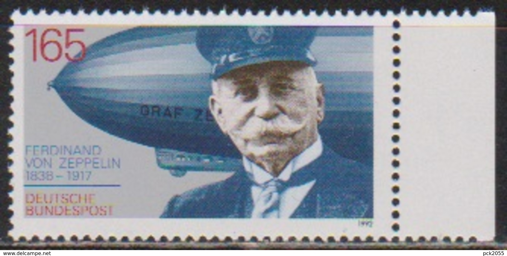 BRD 1992 MiNr.1597 ** Postfrisch 75.Todestag Ferdinand Graf Von Zeppelin ( 7464 ) Günstige Versandkosten - Ungebraucht