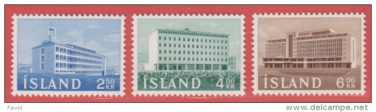 1962 ** Islande  (sans Charn., MNH, Postfrish)  Yv  316/8		Mi  361/3		FA  398/400 - Nuovi