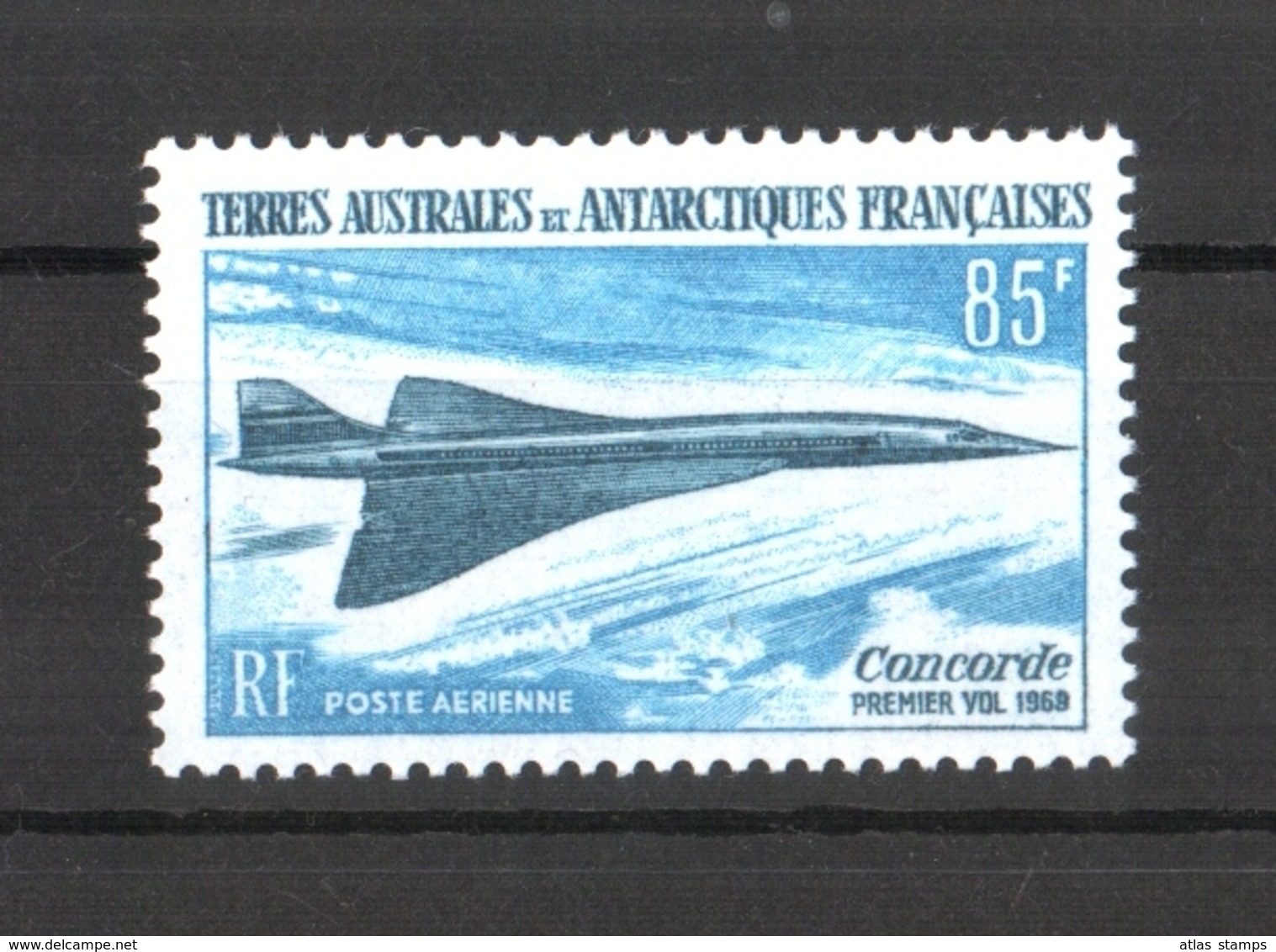 TAAF - 1969  -  Avion Supersonique " Concorde " , Yvert# PA19 -  Neufs * Traces De Charnières - Neufs