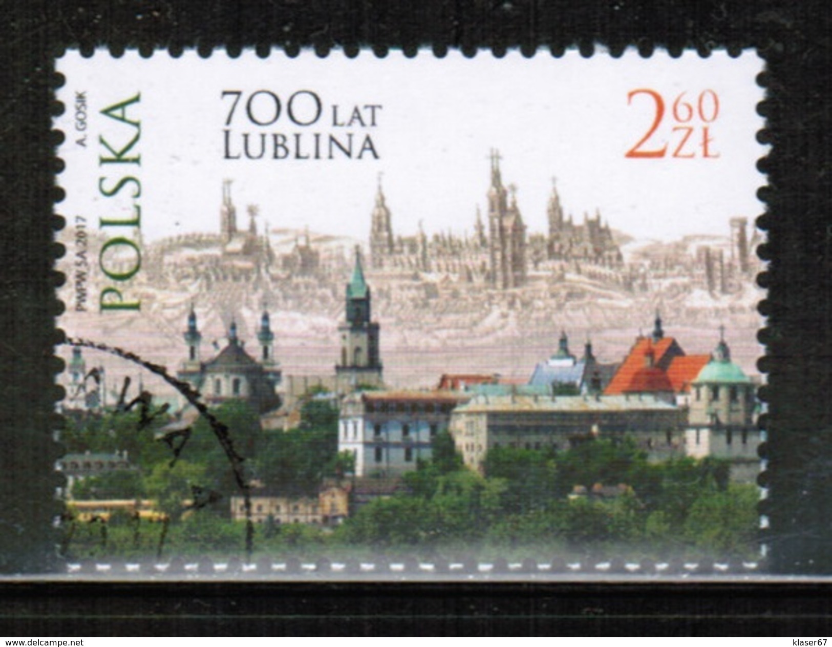 PL 2017 MI 4904 700 Years Of City Lublin USED - Oblitérés