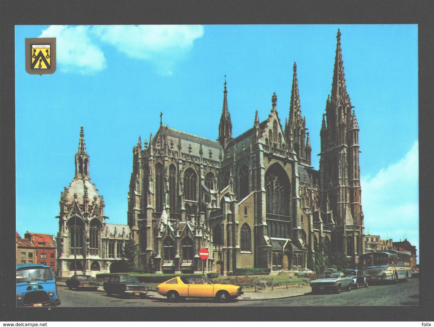 Oostende - St.-Petrus En Pauluskerk - Vintage Sports Car - Nieuwstaat - Oostrozebeke