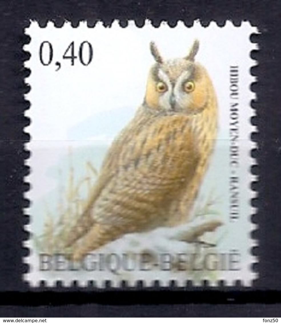 BELGIE * Buzin * Nr 3737 * Postfris Xx * HELDER WIT  PAPIER - 1985-.. Oiseaux (Buzin)