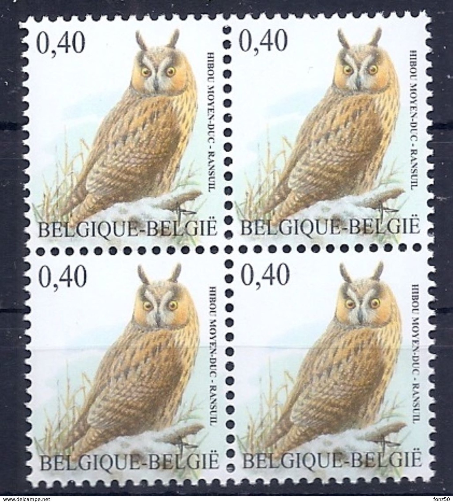 BELGIE * Buzin * Nr 3737 * Postfris Xx * FLUOR  PAPIER - 1985-.. Pájaros (Buzin)