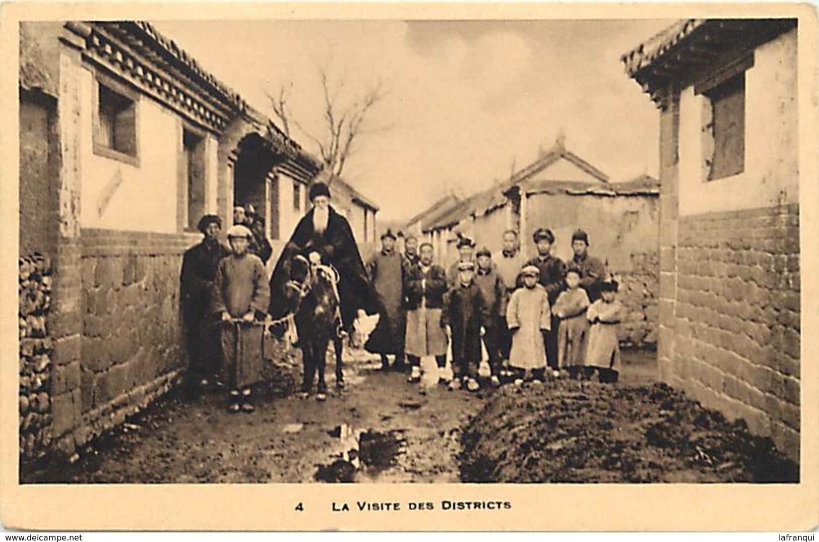 Pays Div : Ref M345- Chine - China - Missions Franciscaines - La Visite Des Districts  - Carte Bon Etat - - Chine