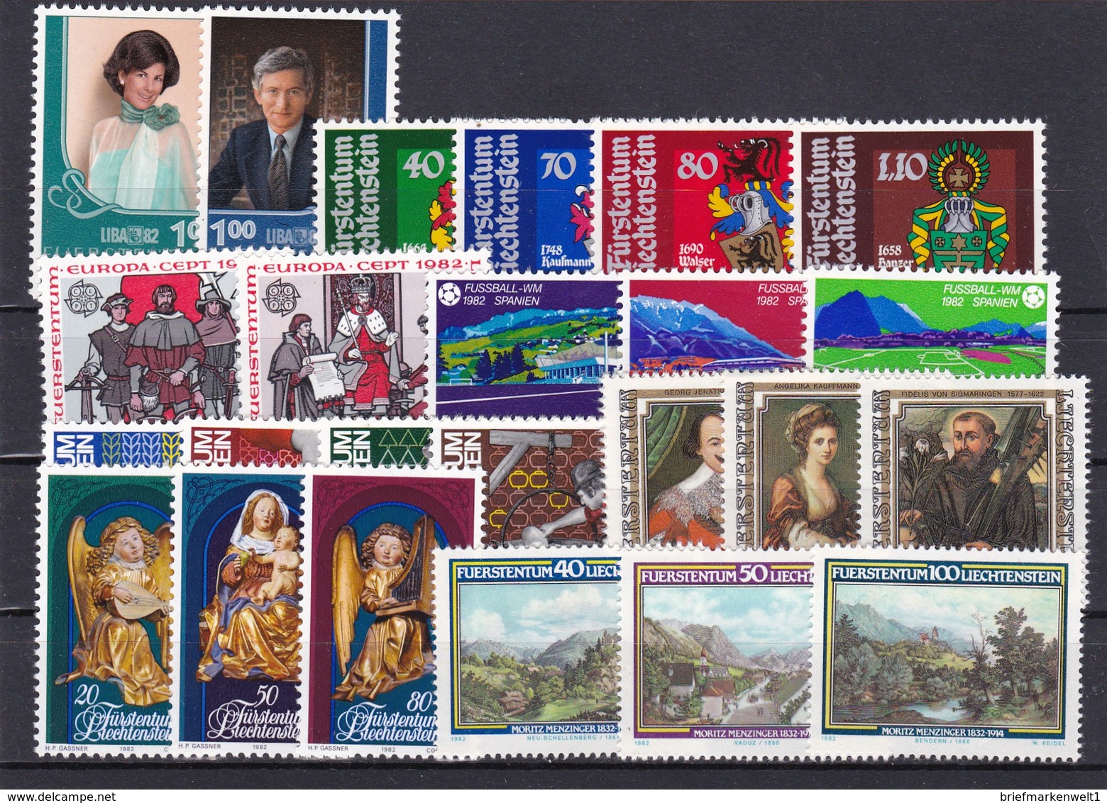 Liechtenstein, Kpl. Jahrgang 1982** (T 7710) - Full Years