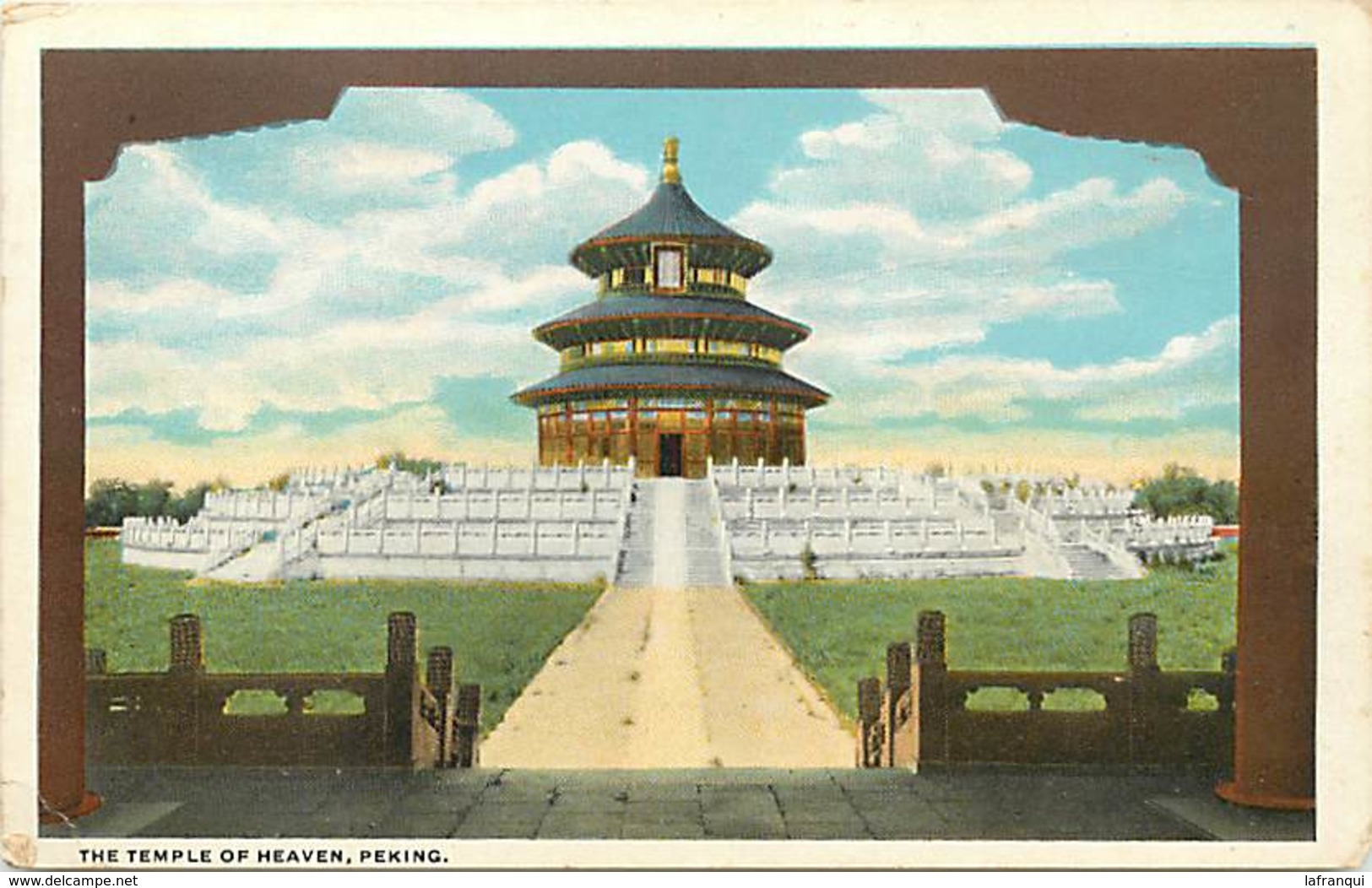 Pays Div : Ref M341- Chine - China -the Temple Of Heaven -/ Etat : Petit Pli Coin Bas Gauche De La Carte  - - Chine