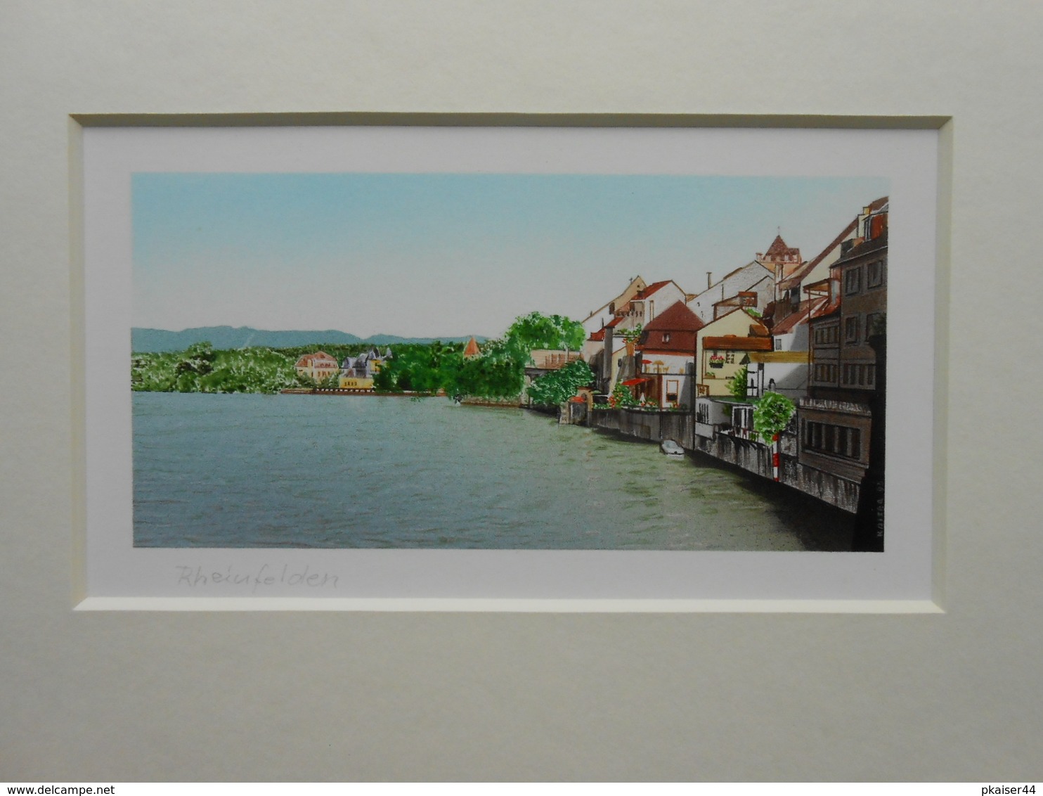 Miniatur Malerei Schweiz "RHEINFELDEN" AG - 930,00 € - (R) - Acryl