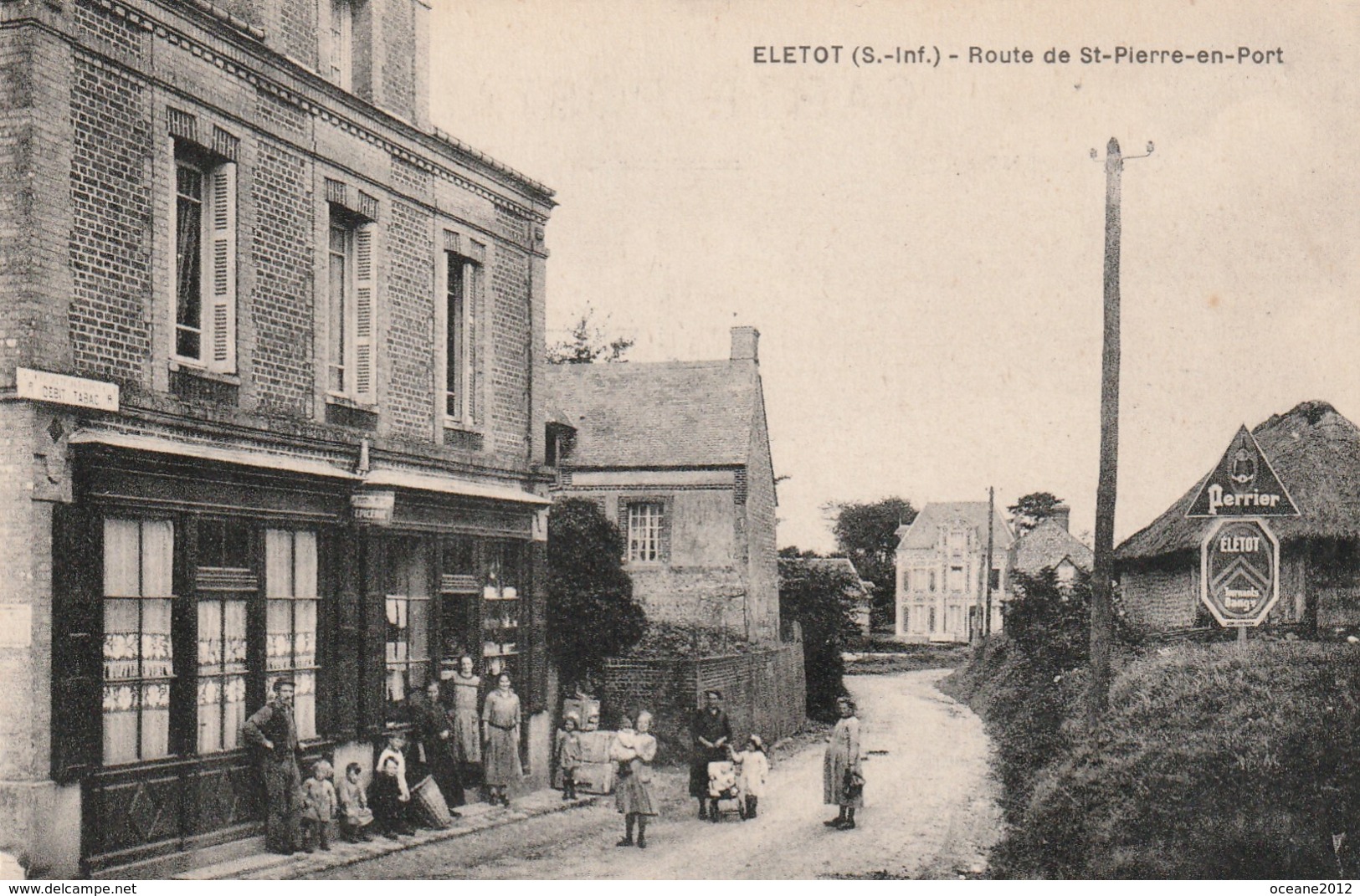 76 Eletot. Route De Saint Pierre En Port - Autres & Non Classés