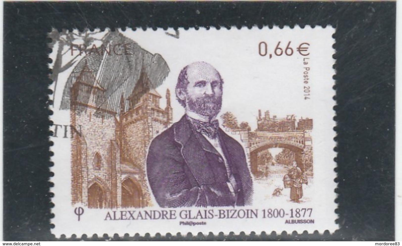 FRANCE 2014 ALEXANDRE GLAIS BIZOIN OBLITERE YT 4842   ---                            TDA24A - Gebruikt