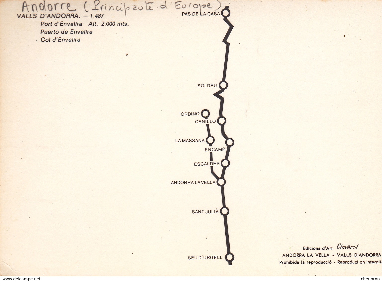ANDORRE. RARETÉ. MONTÉE DU COL D'ENVALIRA PAR UNE CARAVANE ET DES VOITURES - Andorre