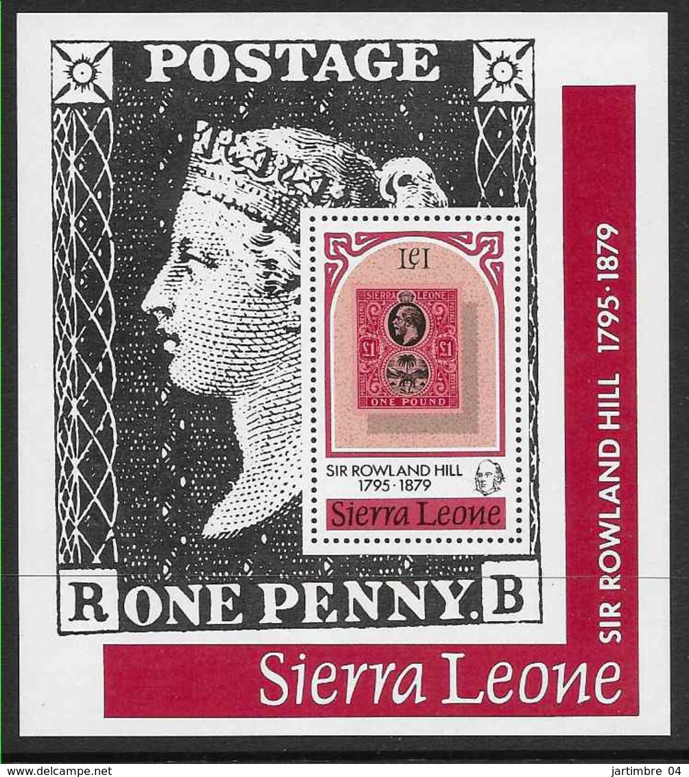 1979 SIERRA LEONE  BF 3** Rowland Hill, Timbre Sur Timbre - Sierra Leone (1961-...)