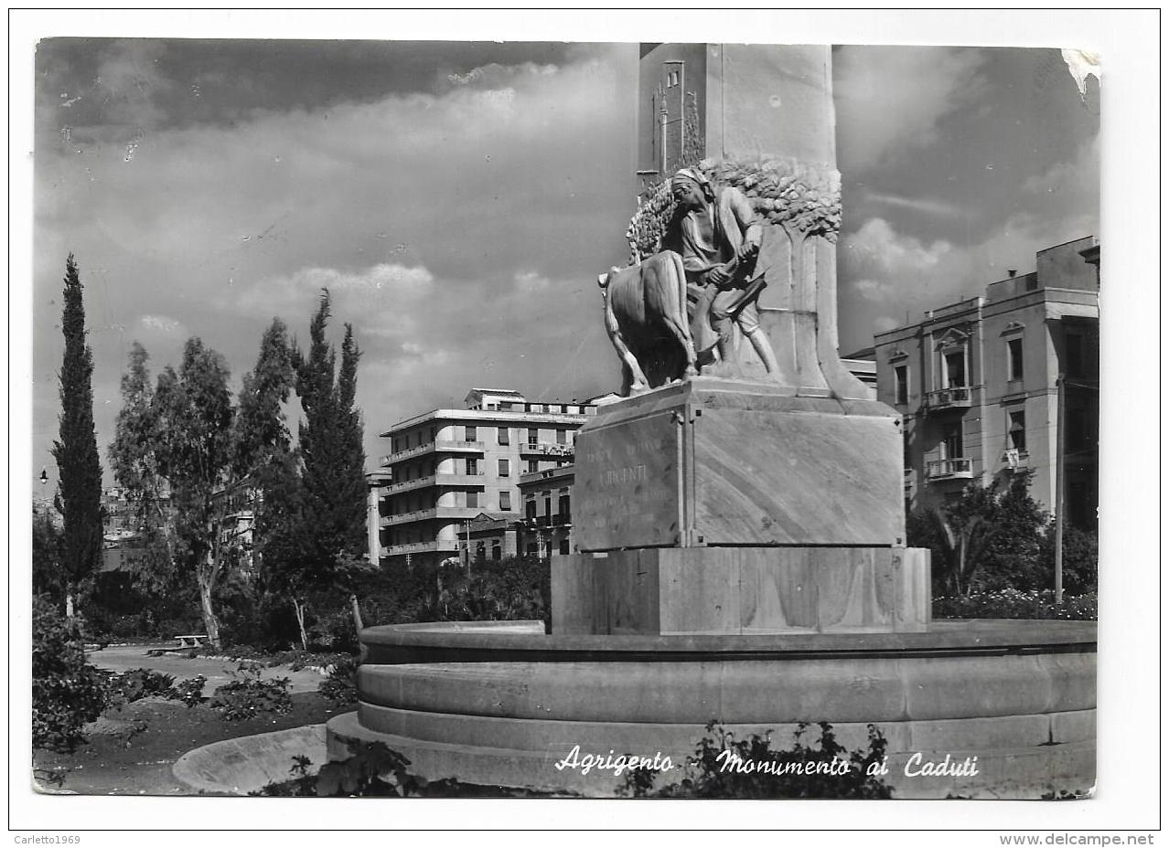 AGRIGENTO - MONUMENTO AI CADUTI - VIAGGIATA FG - Agrigento