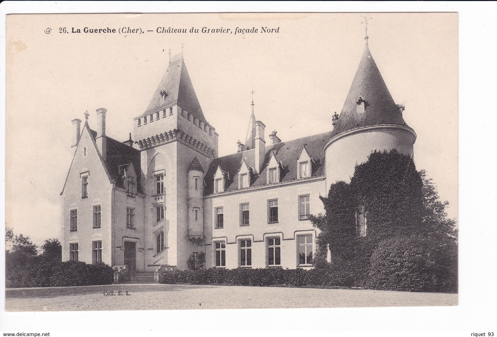 26. La Guerche - Château Du Gravier, Façade Nord. - La Guerche Sur L'Aubois