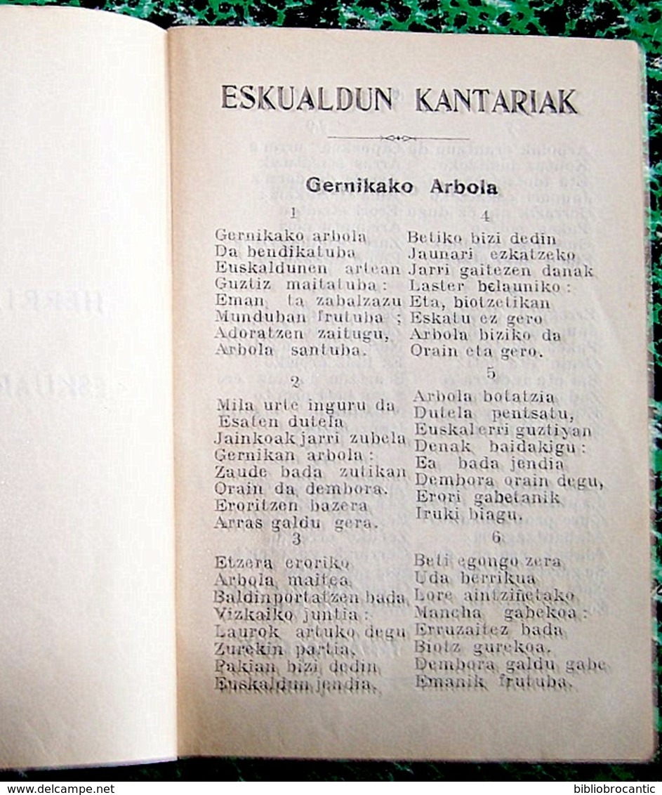 Gernikako Arbola * ESKUALDUN KANTARIAK * E. O. 1922 - Culture