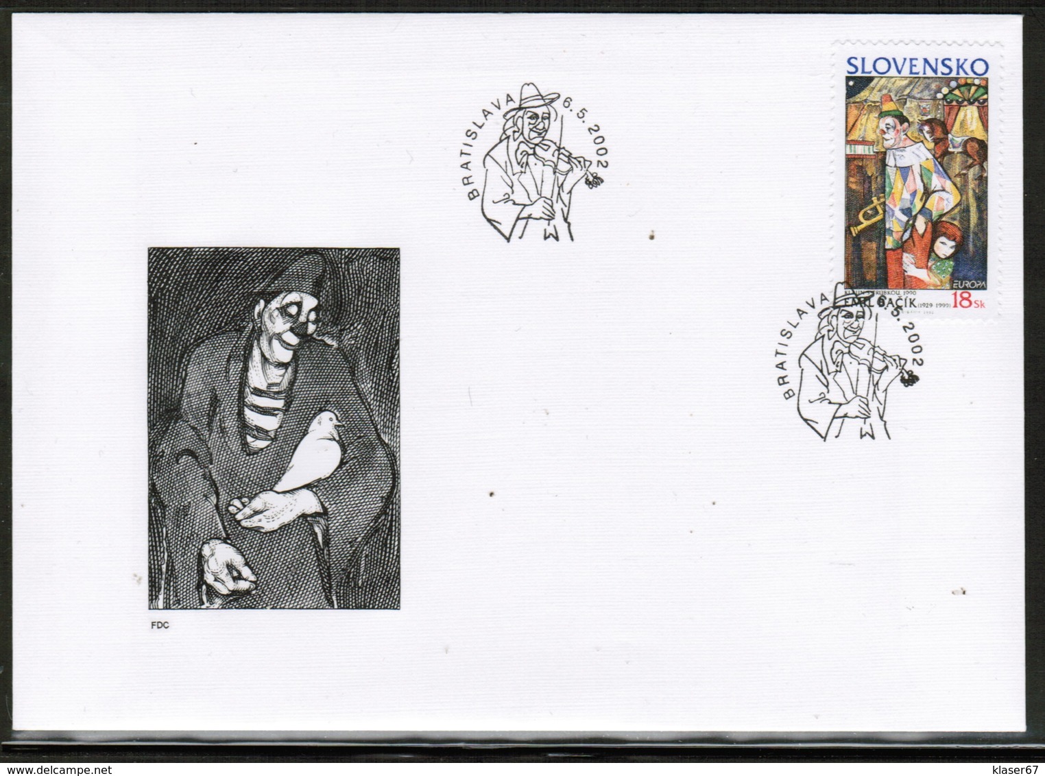 CEPT 2002 SK MI 424 SLOVAKIA FDC - 2002