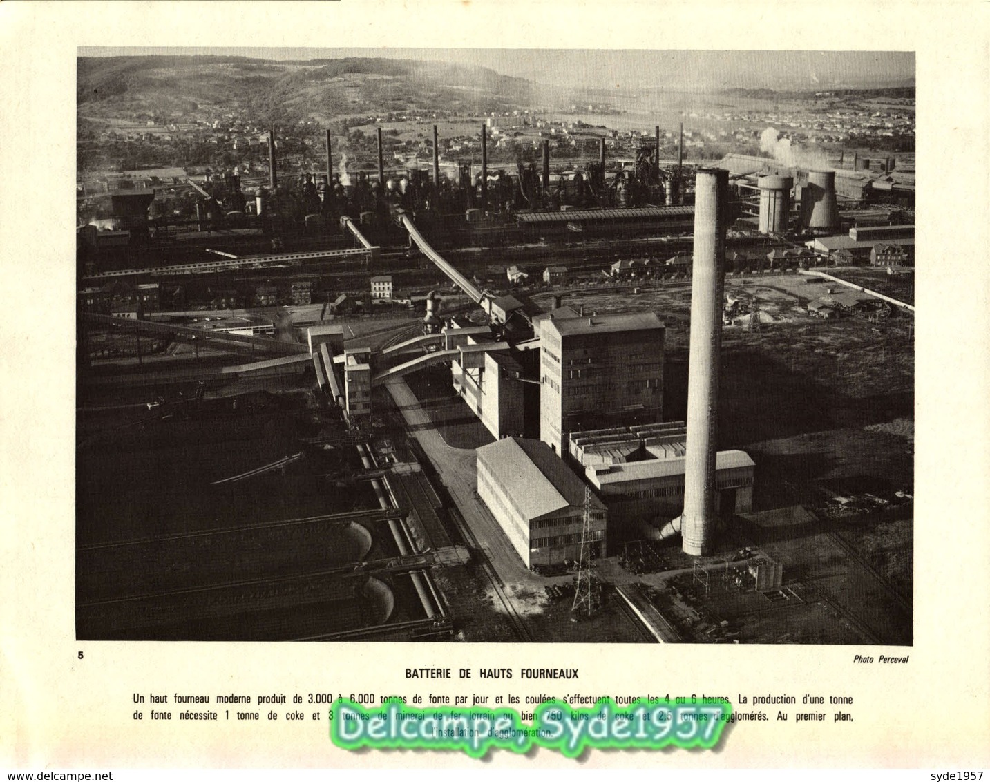 La Fonte et l'acier- 36 planches illustrées - Chambre Syndicale de la sidérurgie Française